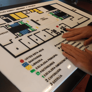 Mapa para ciegos